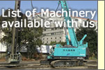 List of Machinery available with us